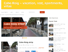 Tablet Screenshot of cabo-roig.org